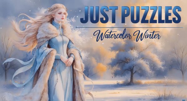 Just Puzzles: Watercolor Winter