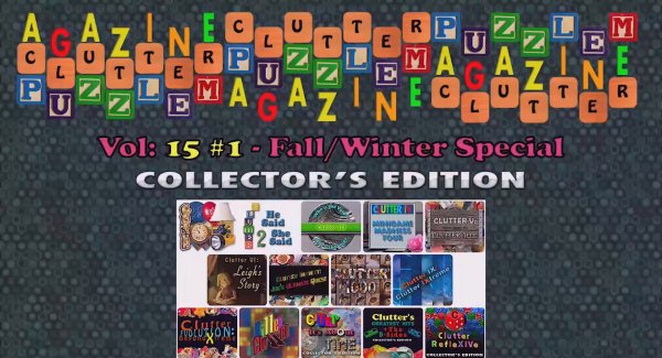 Clutter Puzzle Magazine Vol. 15 - #1 Collector's Edition