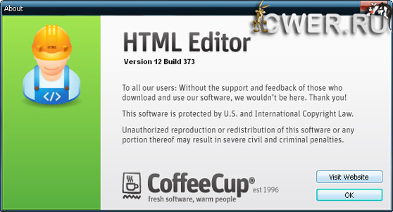CoffeeCup HTML Editor v12<br />
