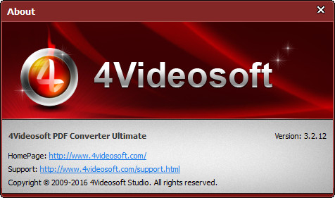 4Videosoft PDF Converter Ultimate 3.2.12