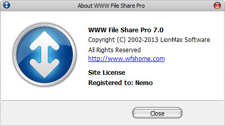 WWW File Share Pro 7.0