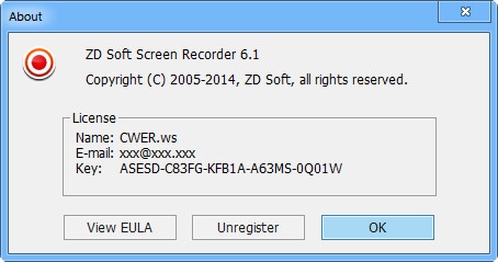 ZD Soft Screen Recorder 6.1