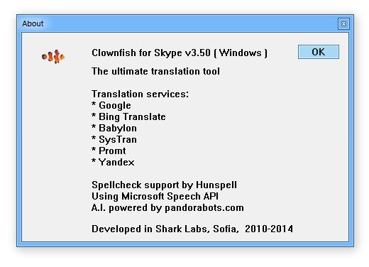 Clownfish for Skype 3.50