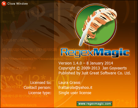 RegexMagic 1.4.0