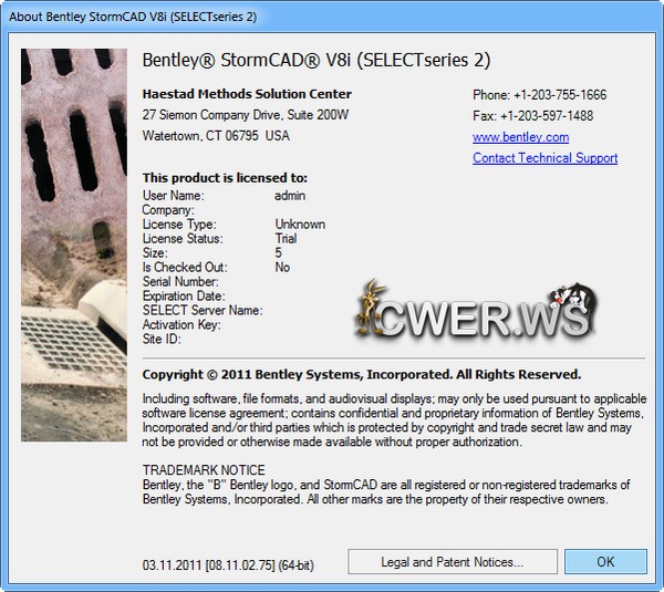 Bentley StormCAD V8i v8.11.2.75