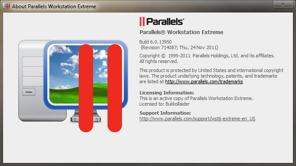 Parallels Workstation Extreme 6.0.13950