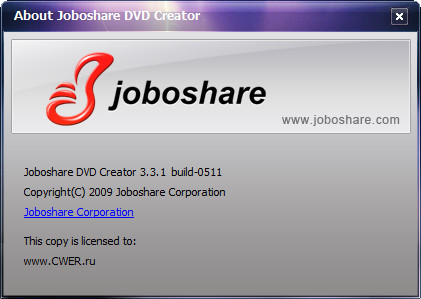 Joboshare DVD Creator 3.3.1 Build 0511