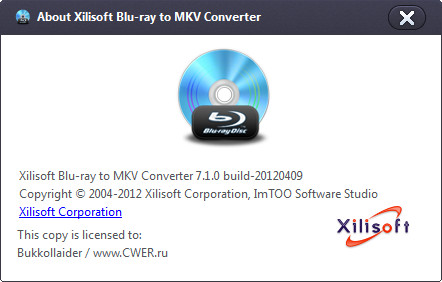 Xilisoft Blu-ray to MKV Converter 7.1.0.20120409