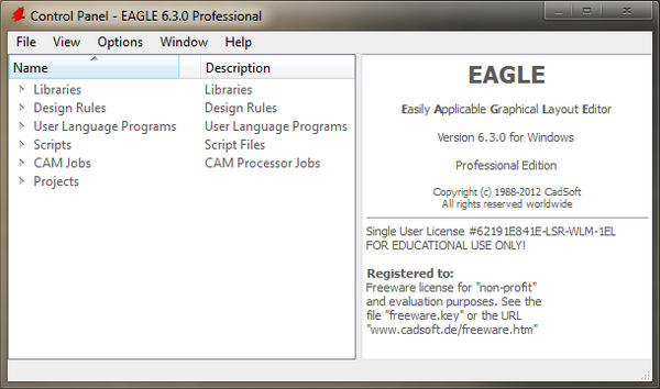 CadSoft Eagle Professional 6.3.0