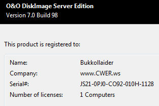 O&O DiskImage Server 7.0 Build 98