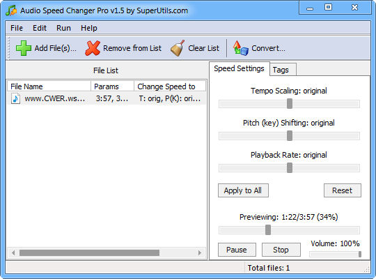audio speed changer pro serial key