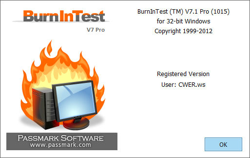 BurnInTest Professional 7.1 Build 1015