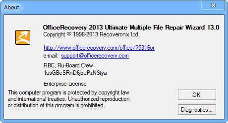 OfficeRecovery 2013 Ultimate v13.0.40450
