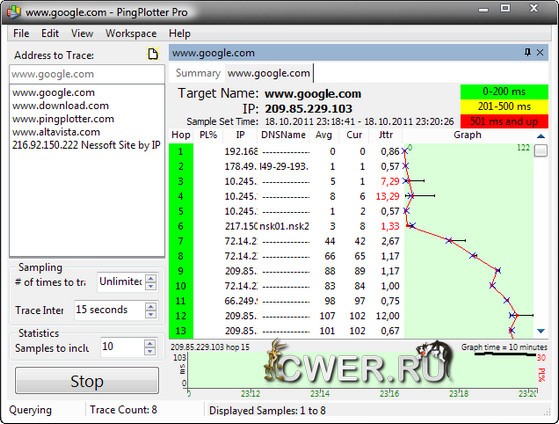 PingPlotter Pro 5.24.3.8913 free instals