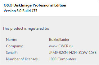 O&O DiskImage Professional 6.0 Build 473