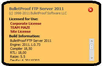 BulletProof FTP Server 2011.1.0.73