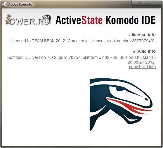 Komodo IDE 7.0.2 Build 70257