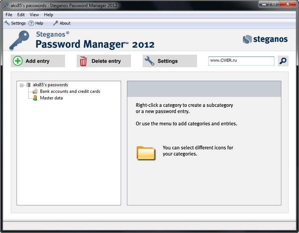 Steganos Password Manager