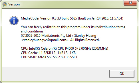 MediaCoder 0.8.33 Build 5685