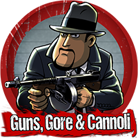 Guns, Gore and Cannoli logo