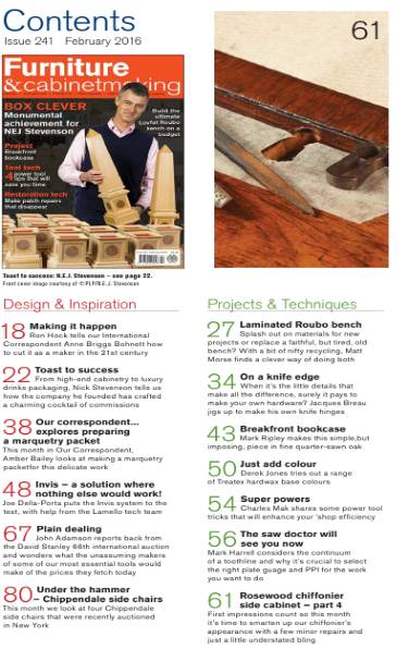 Furniture & Cabinetmaking №241 (February 2016)с