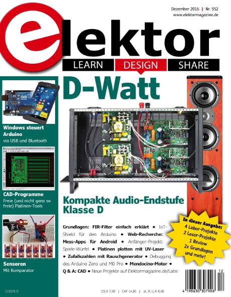 Elektor Electronics №12 (Dezember 2016) Germany