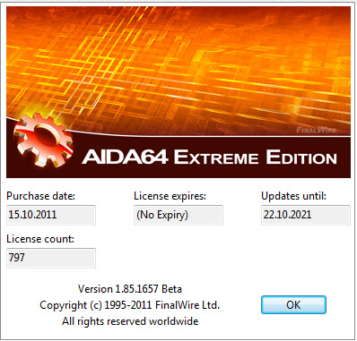 AIDA64 Extreme Edition v1.85.1657 Beta