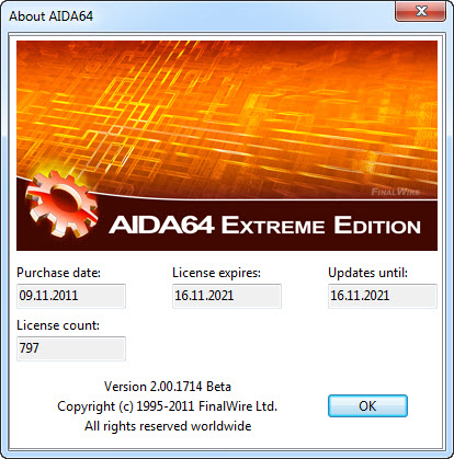 AIDA64 Extreme Edition 2.00.1714 Beta
